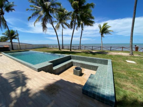 Bela casa de Praia Beira Mar com piscina em Peroba